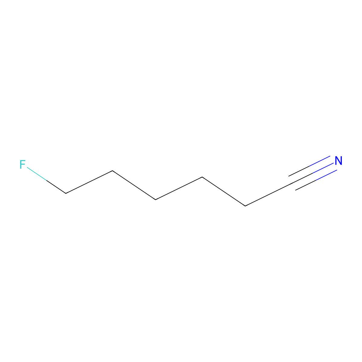 Hexanonitrile, 6-fluoro- molecular structure, CAS 373-31-9