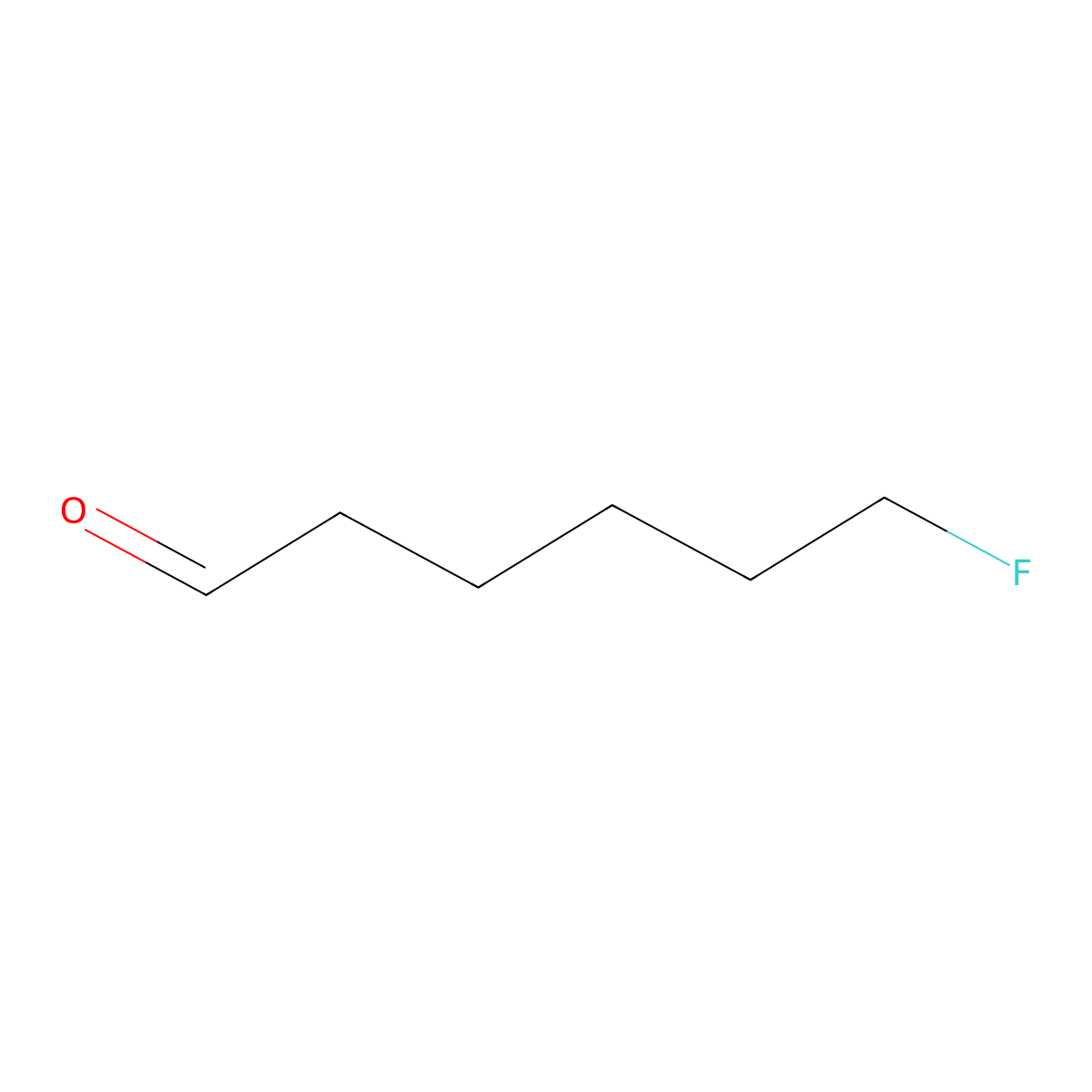 Hexanal, 6-fluoro- molecular structure, CAS 373-33-1