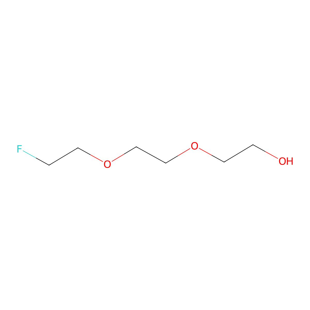 2-[2-(2-Fluoroethoxy)ethoxy]ethan-1-ol molecular structure, CAS 373-45-5