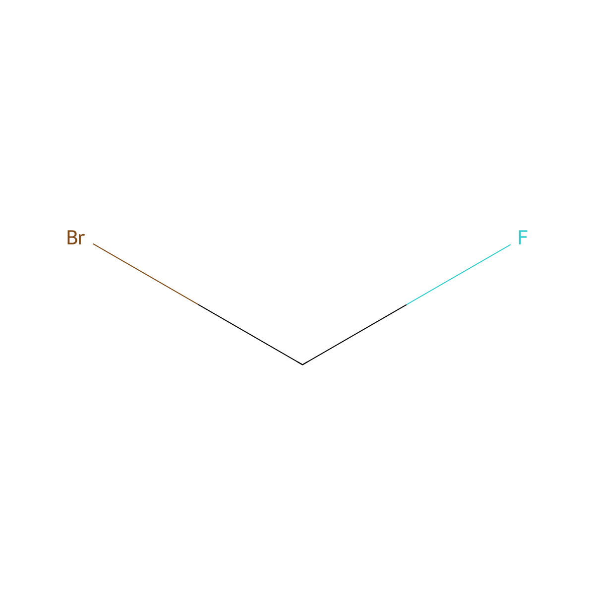 Bromofluoromethane molecular structure, CAS 373-52-4