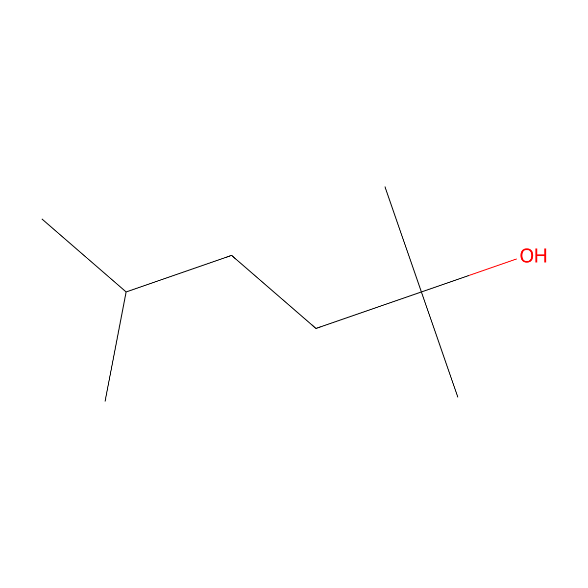 2,5-Dimethylhexan-2-ol molecular structure, CAS 3730-60-7