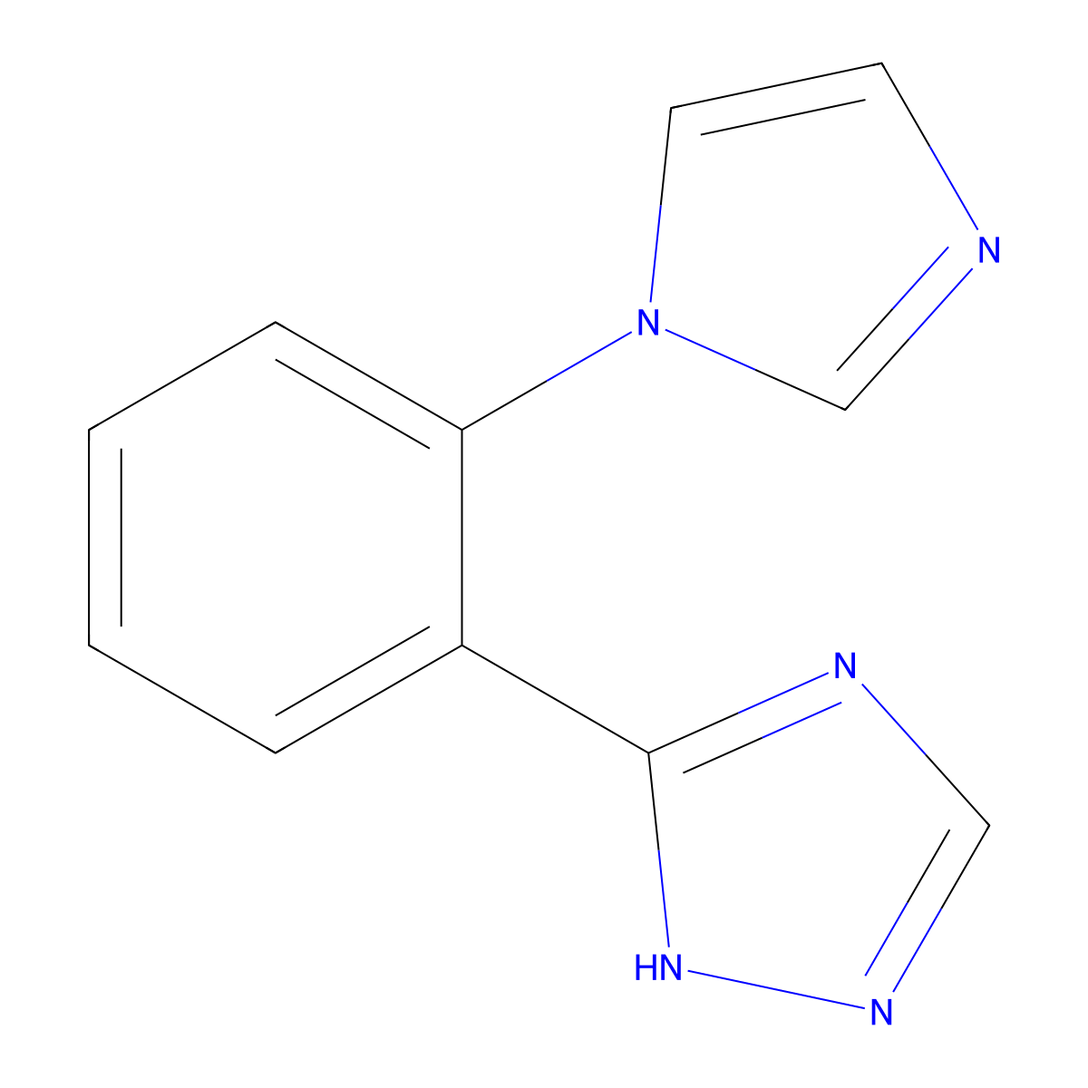 Triazole molecular structure, CAS 37306-44-8