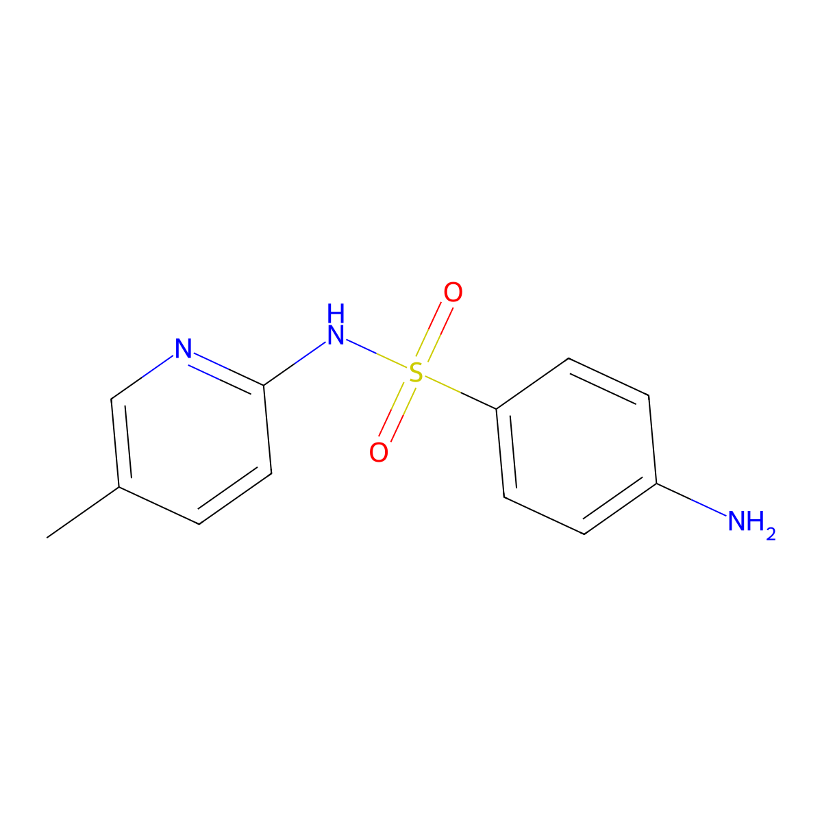4-amino-N-(5-methyl-2-pyridinyl)Benzenesulfonamide molecular structure, CAS 3731-45-1