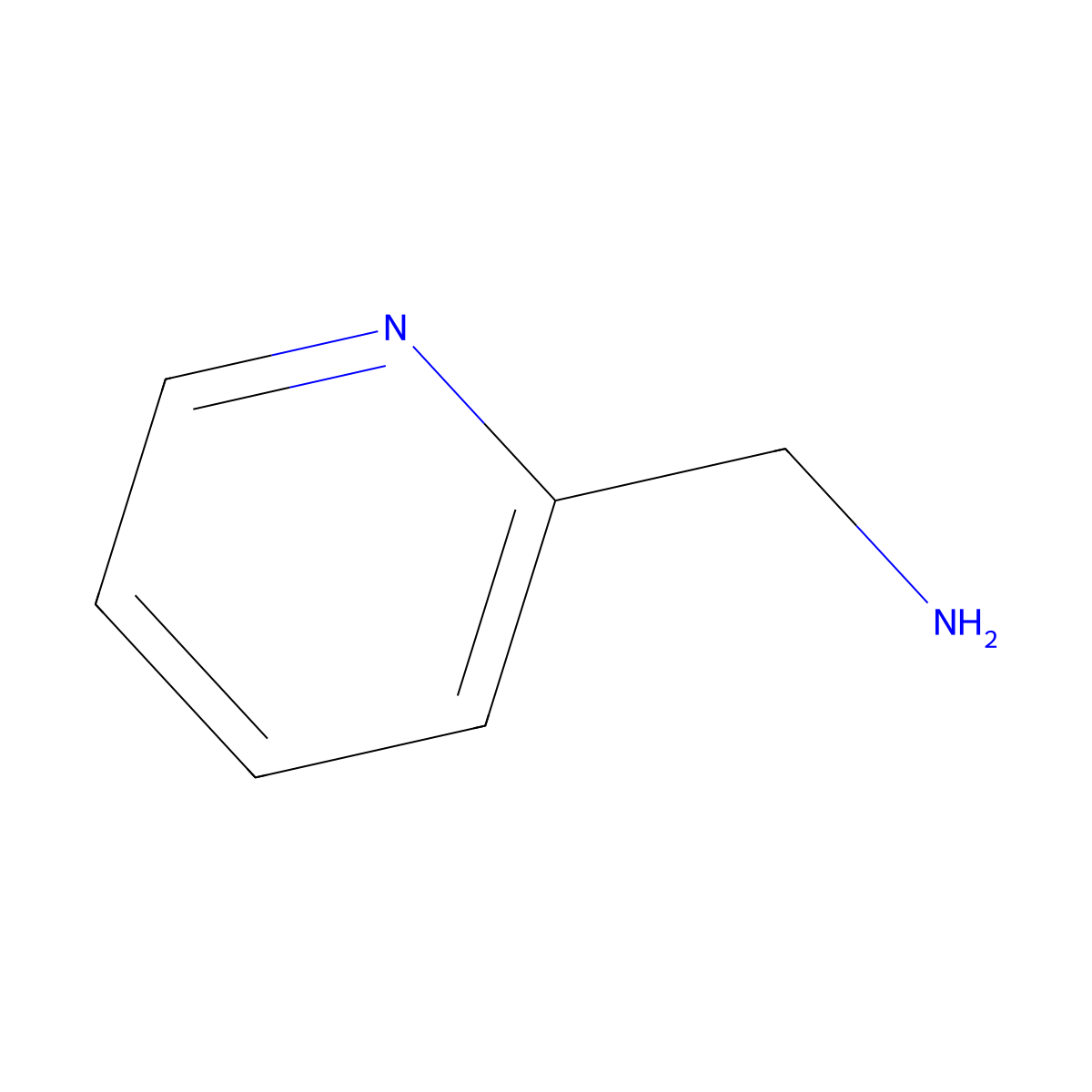 2-Pyridinemethanamine molecular structure, CAS 3731-51-9