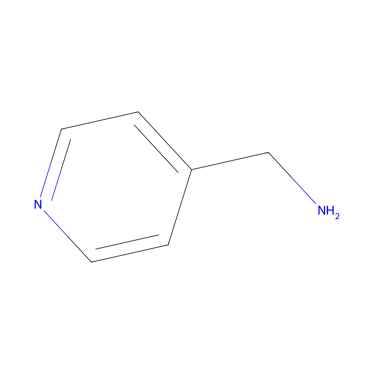 4-Pyridinemethanamine molecular structure, CAS 3731-53-1