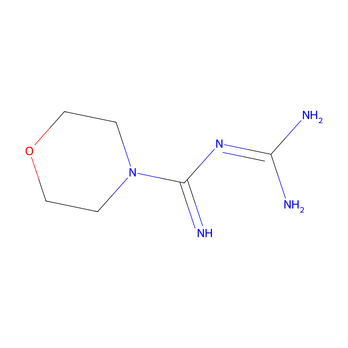 Moroxydine molecular structure, CAS 3731-59-7