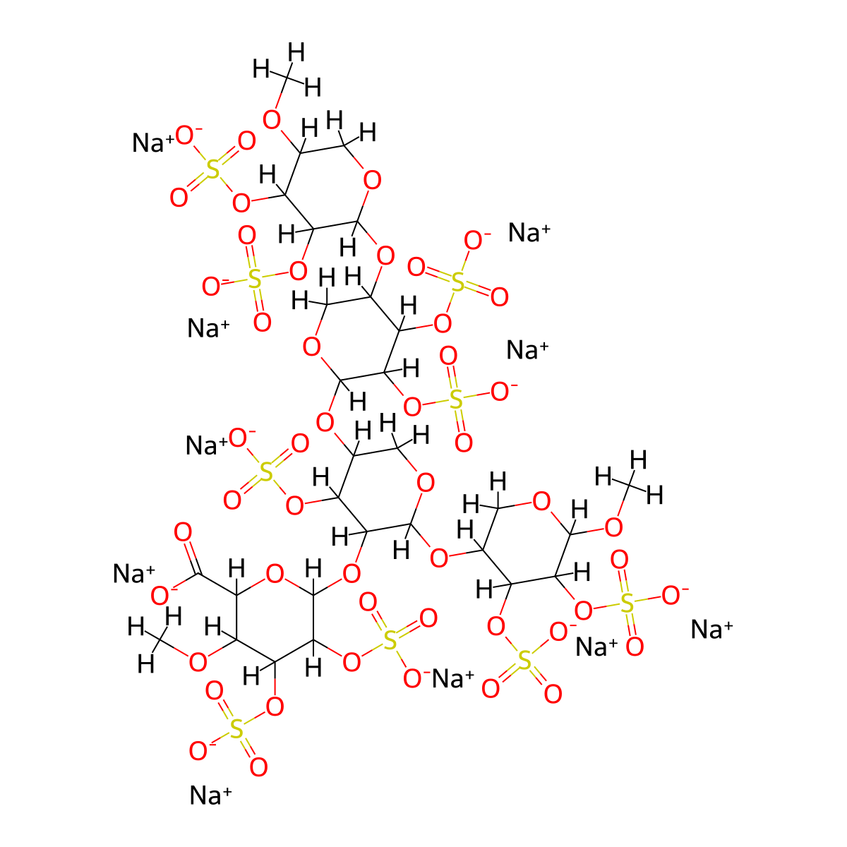 Elmiron molecular structure, CAS 37319-17-8