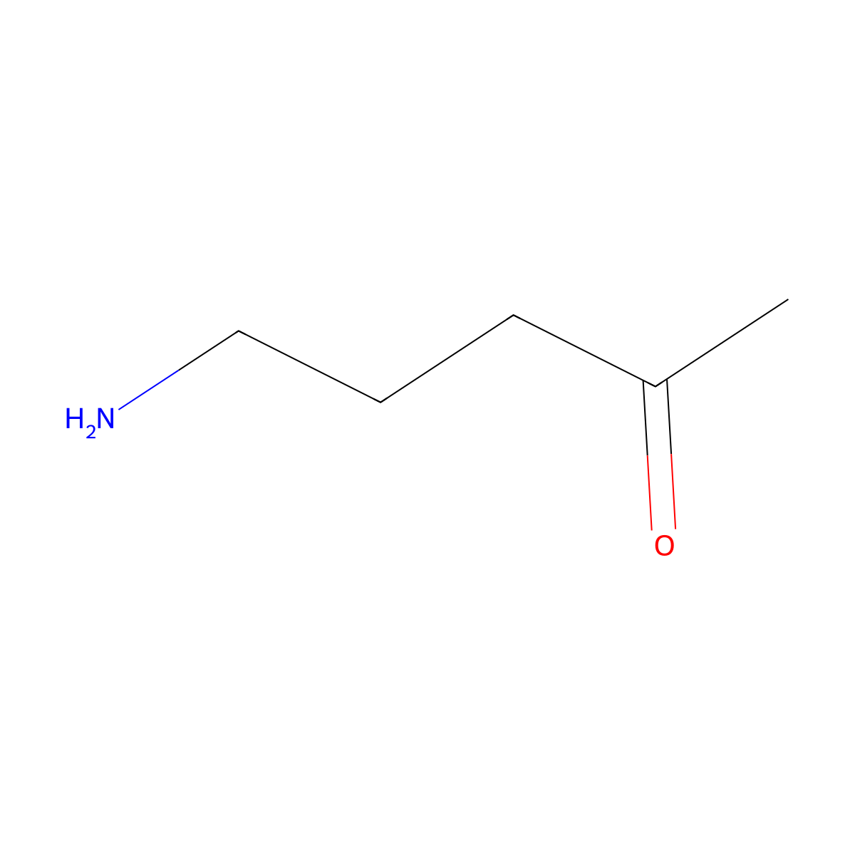 5-Aminopentan-2-one molecular structure, CAS 3732-10-3