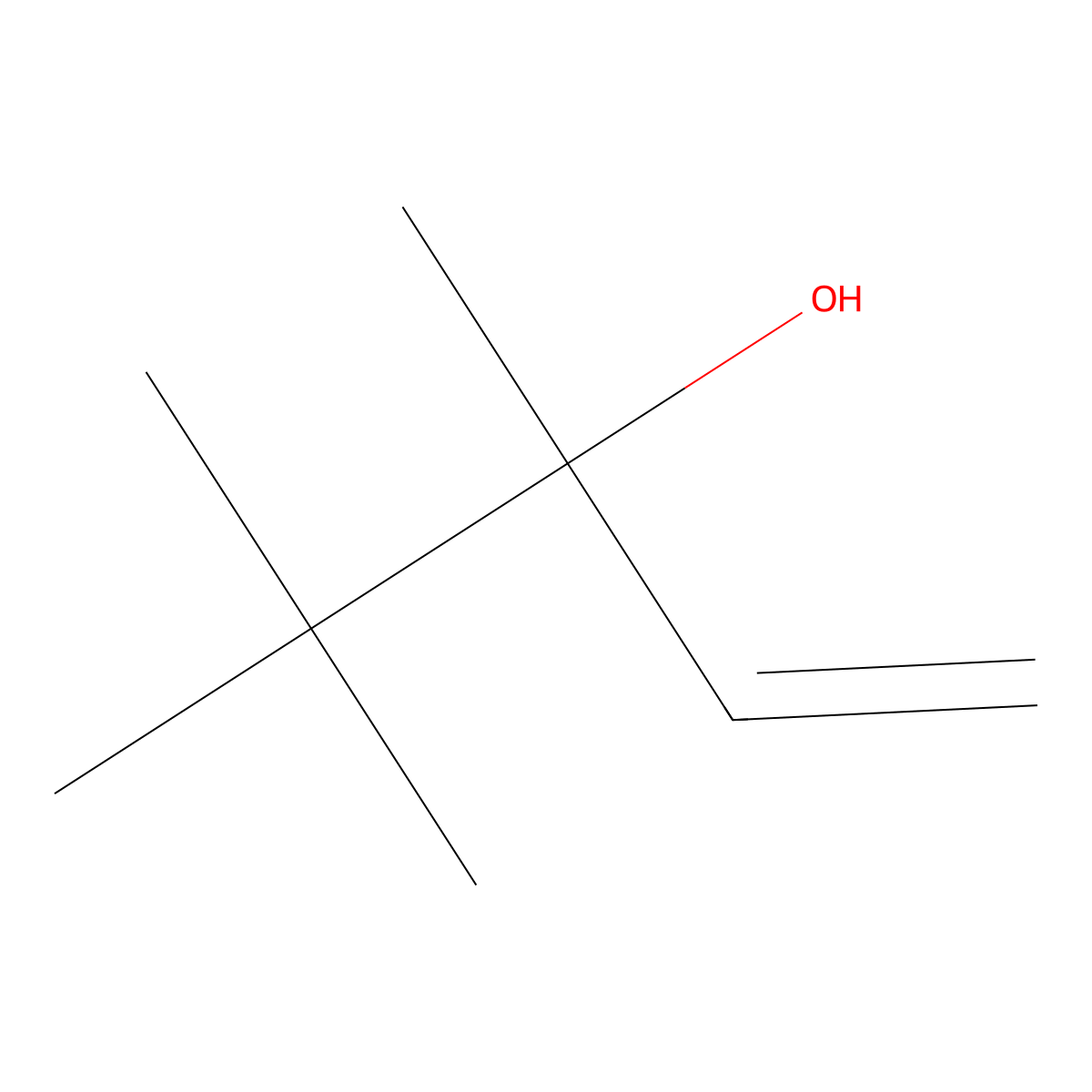 3,4,4-Trimethyl-1-penten-3-ol molecular structure, CAS 3732-61-4