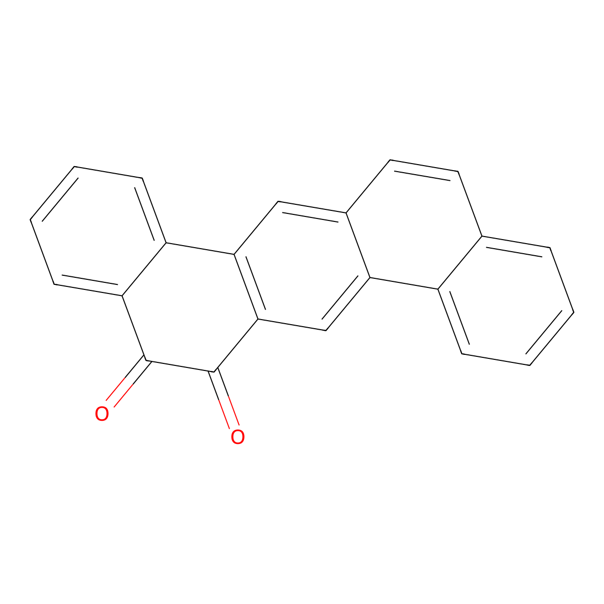 Dibenz(a,h)anthracene-5,6-dione molecular structure, CAS 3732-92-1