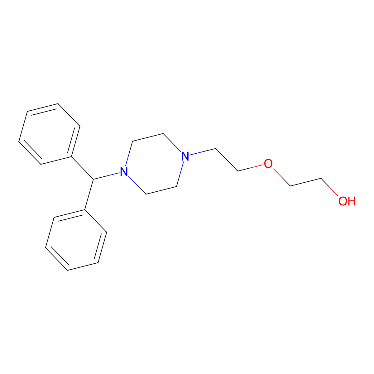 Decloxizine molecular structure, CAS 3733-63-9