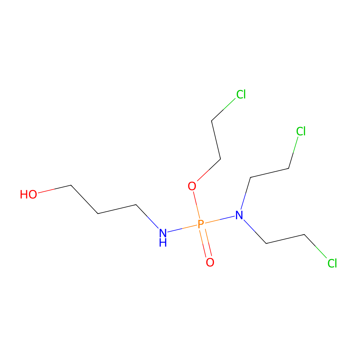 Defosfamide molecular structure, CAS 3733-81-1