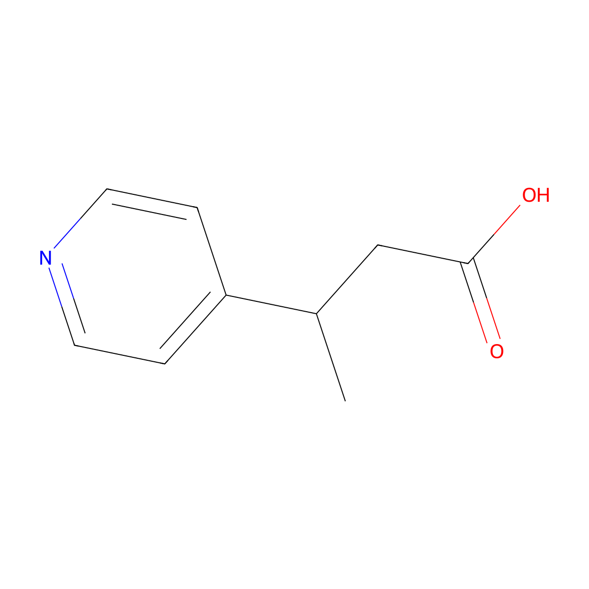 3-(Pyridin-4-yl)butanoic acid molecular structure, CAS 373356-33-3