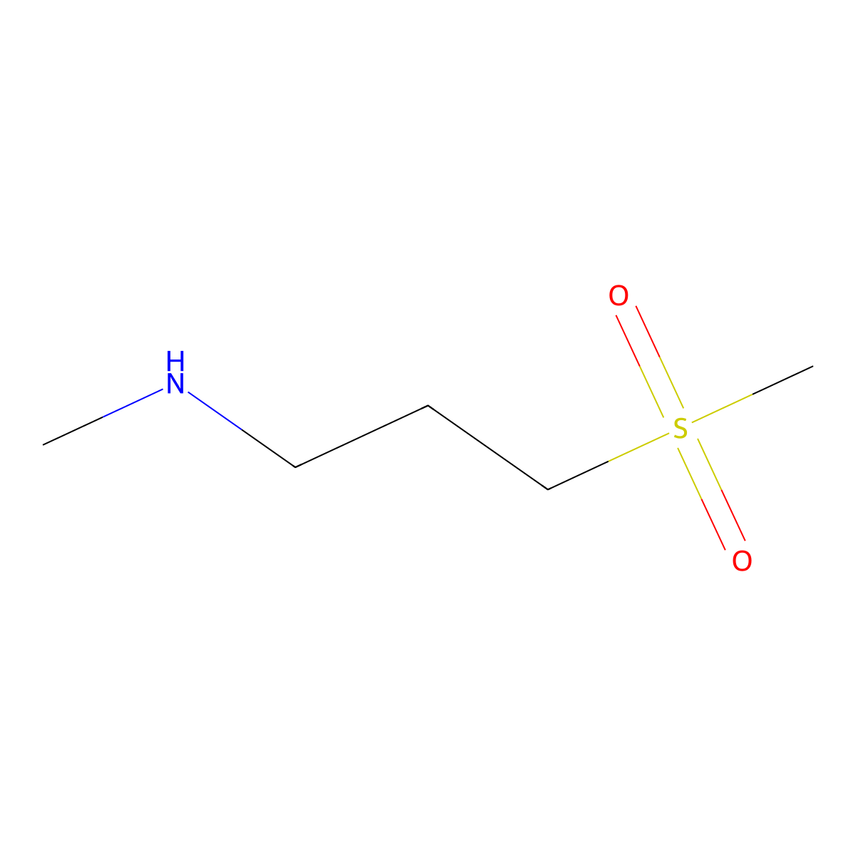 (3-Methanesulfonylpropyl)(methyl)amine molecular structure, CAS 373356-37-7