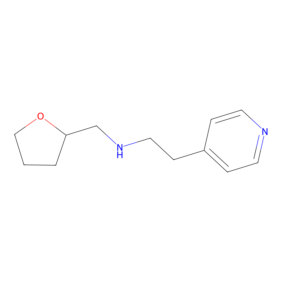 (2-Pyridin-4-ylethyl)(tetrahydrofuran-2-ylmethyl)amine molecular structure, CAS 373356-45-7