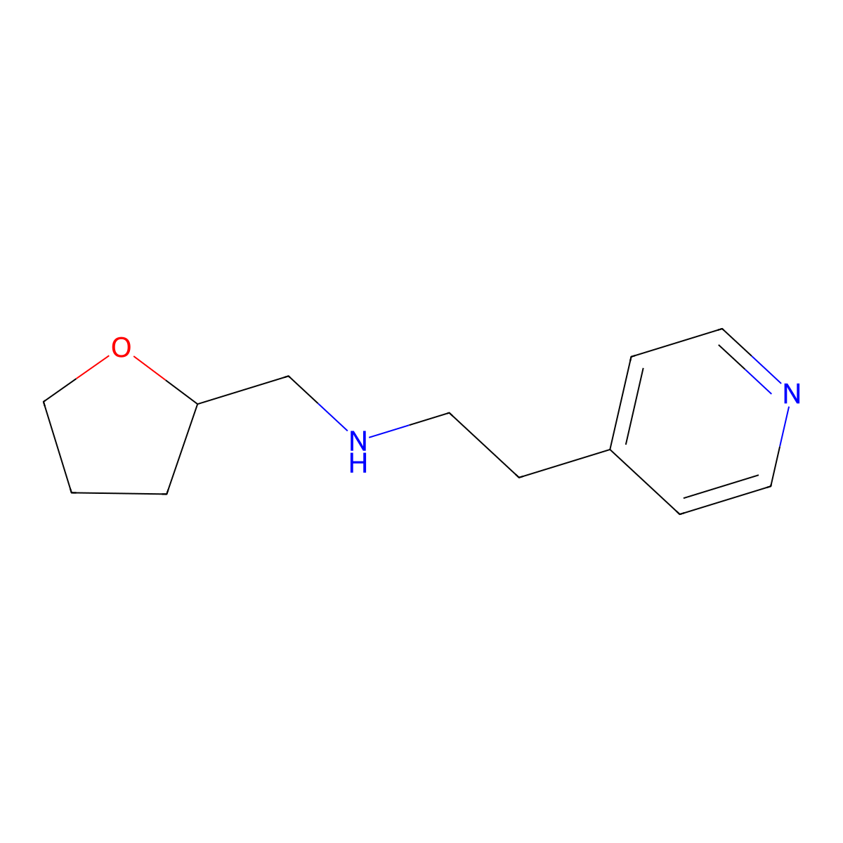 (2-Pyridin-4-ylethyl)(tetrahydrofuran-2-ylmethyl)amine molecular structure, CAS 373356-45-7