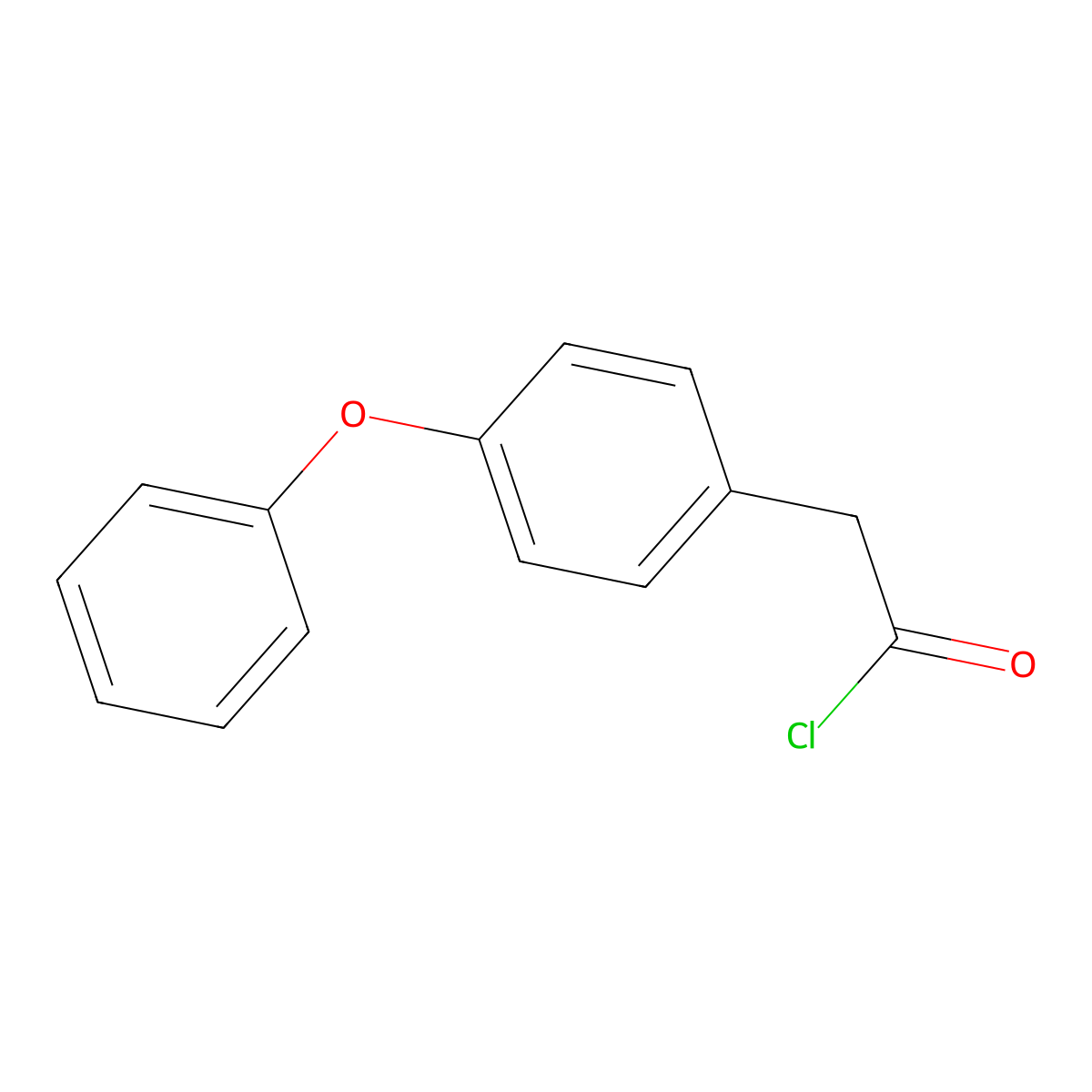 (4-Phenoxyphenyl)acetyl chloride molecular structure, CAS 373361-71-8