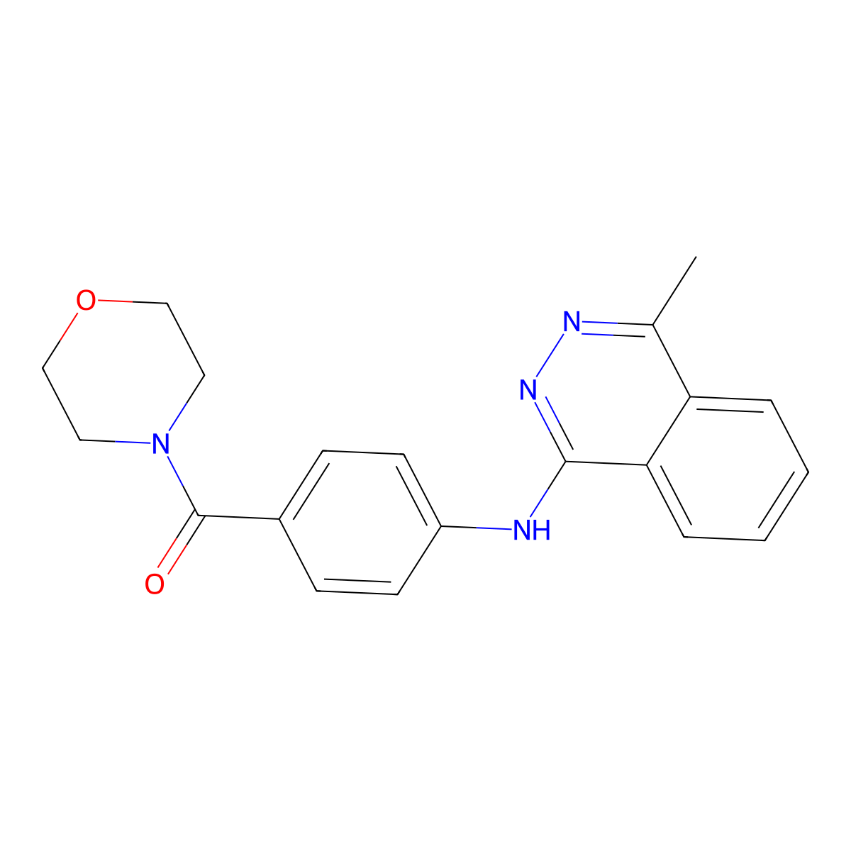 [4-[(4-Methylphthalazin-1-yl)amino]phenyl]-morpholin-4-ylmethanone molecular structure, CAS 373376-82-0