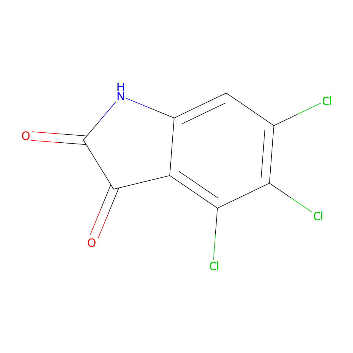 4,5,6-Trichloroisatin molecular structure, CAS 373383-39-2