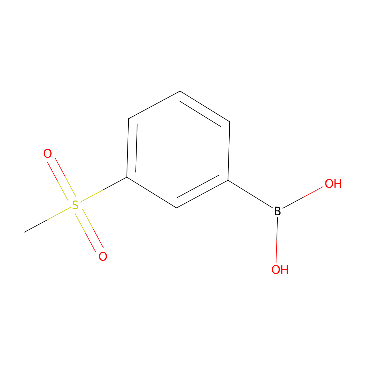 3-(Methylsulfonyl)phenylboronic acid molecular structure, CAS 373384-18-0