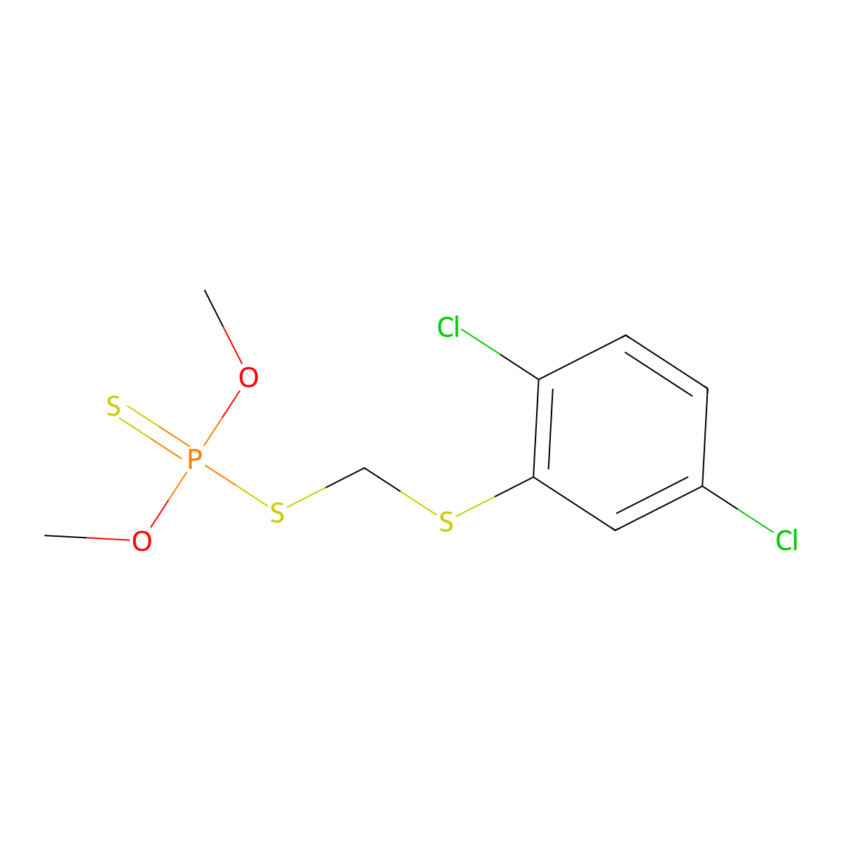 Methyl phenkapton molecular structure, CAS 3735-23-7