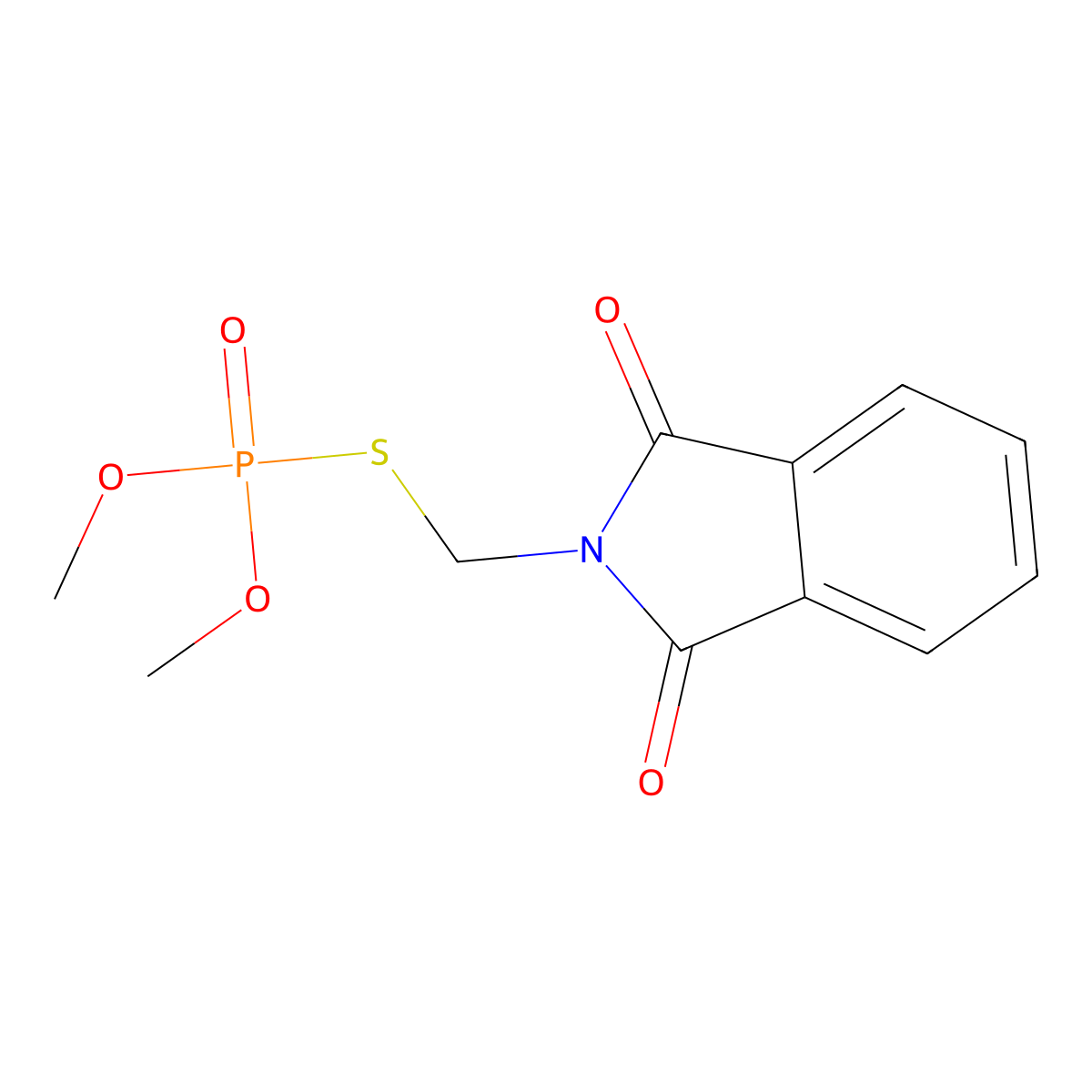 Phosmet oxon molecular structure, CAS 3735-33-9
