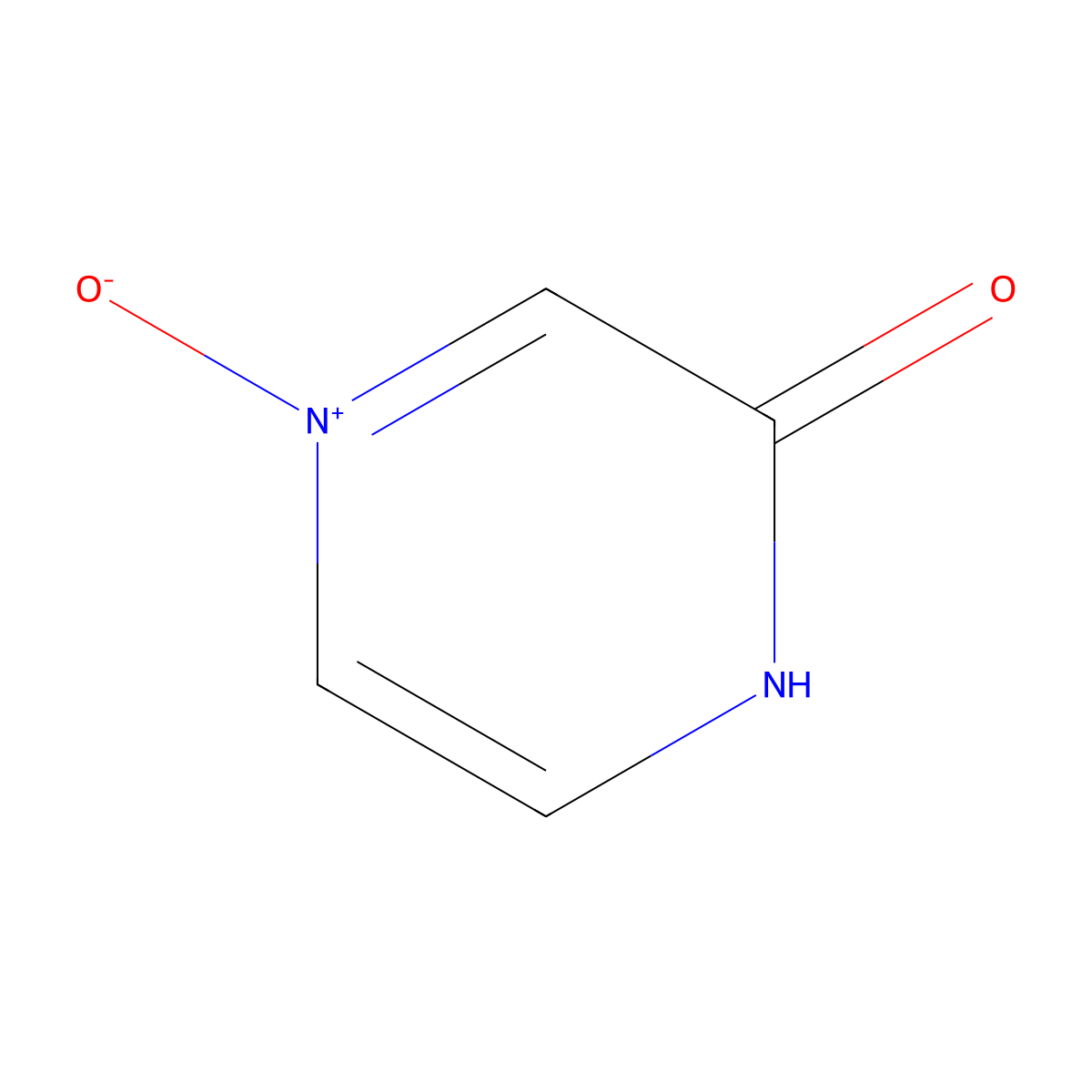 2(1H)-Pyrazinone, 4-oxide molecular structure, CAS 3735-46-4