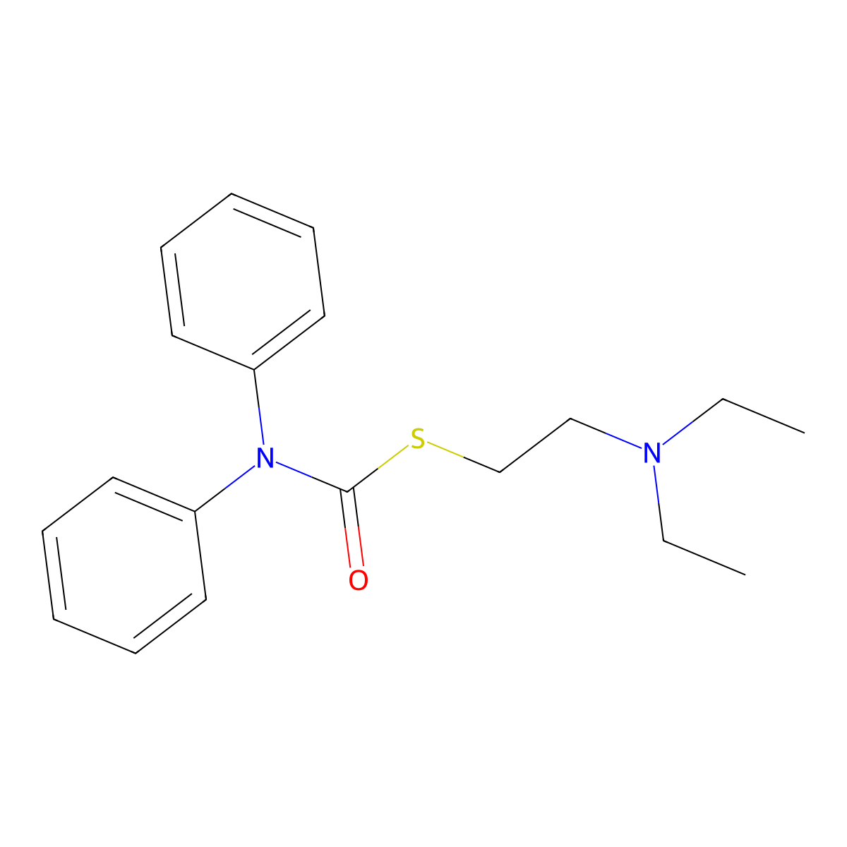 Fencarbamide molecular structure, CAS 3735-90-8