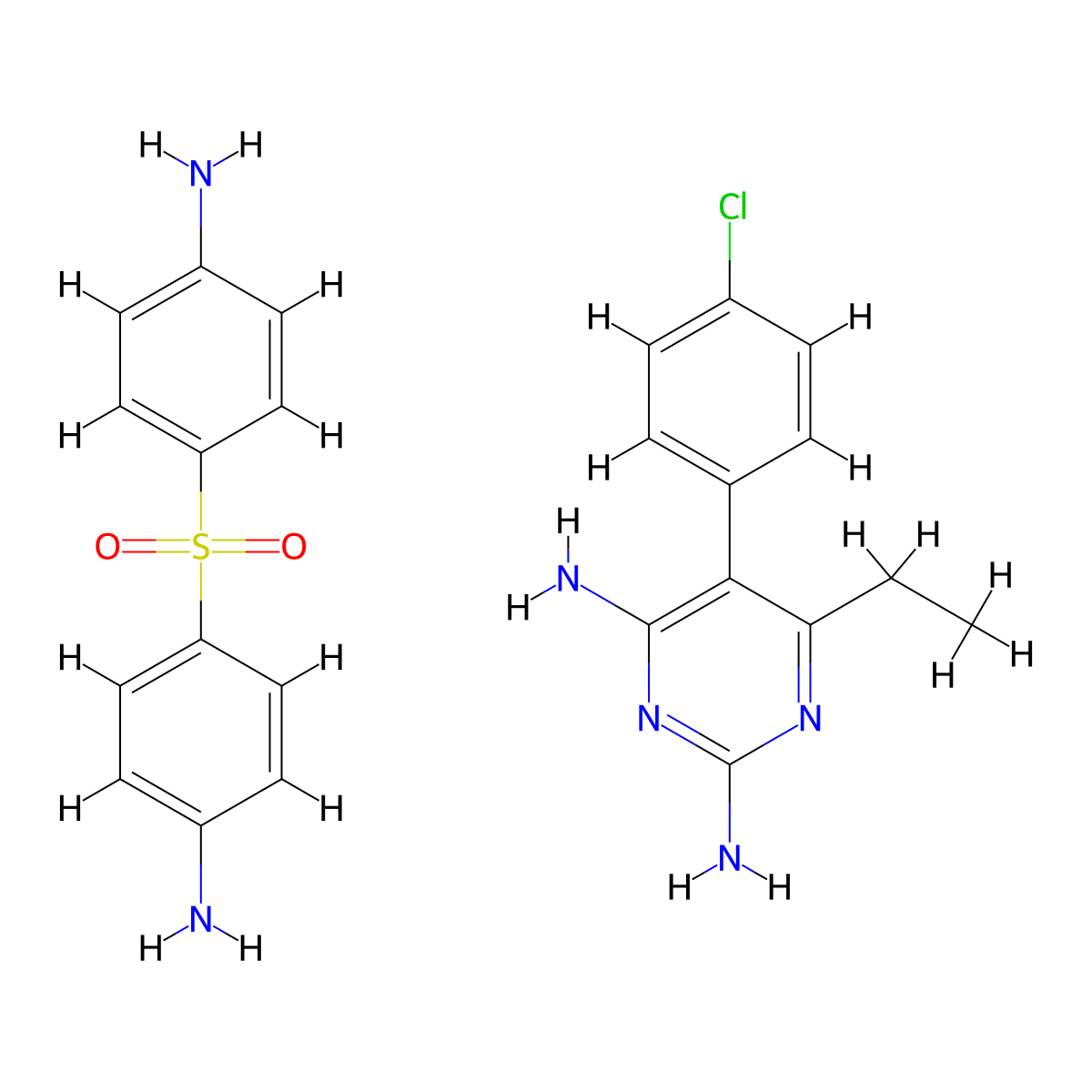 Folaprim molecular structure, CAS 37357-69-0