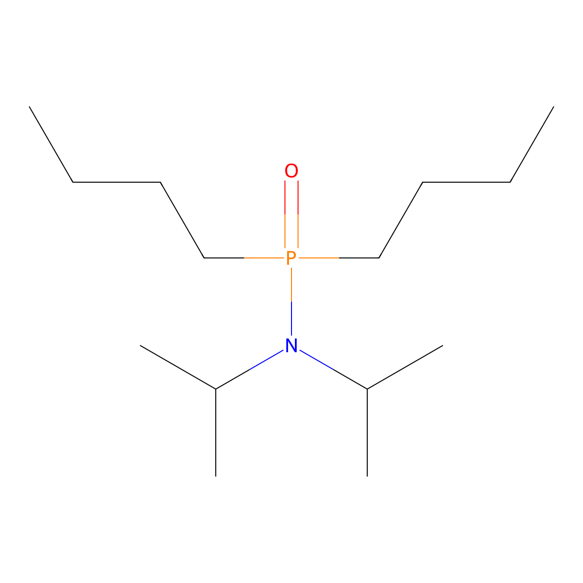 Phosphinic amide, P,P-dibutyl-N,N-diisopropyl- molecular structure, CAS 3736-67-2