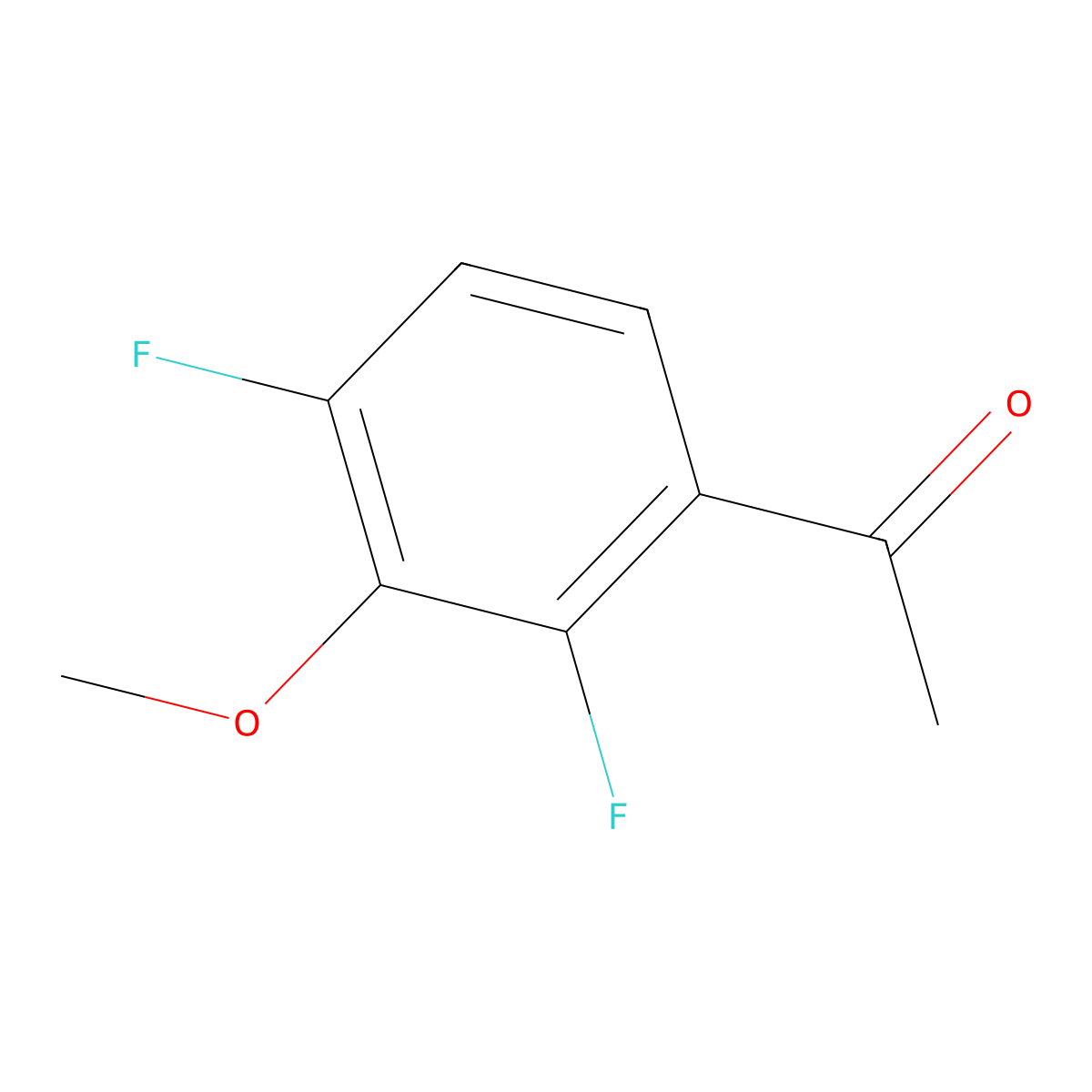 2',4'-Difluoro-3'-methoxyacetophenone molecular structure, CAS 373603-19-1