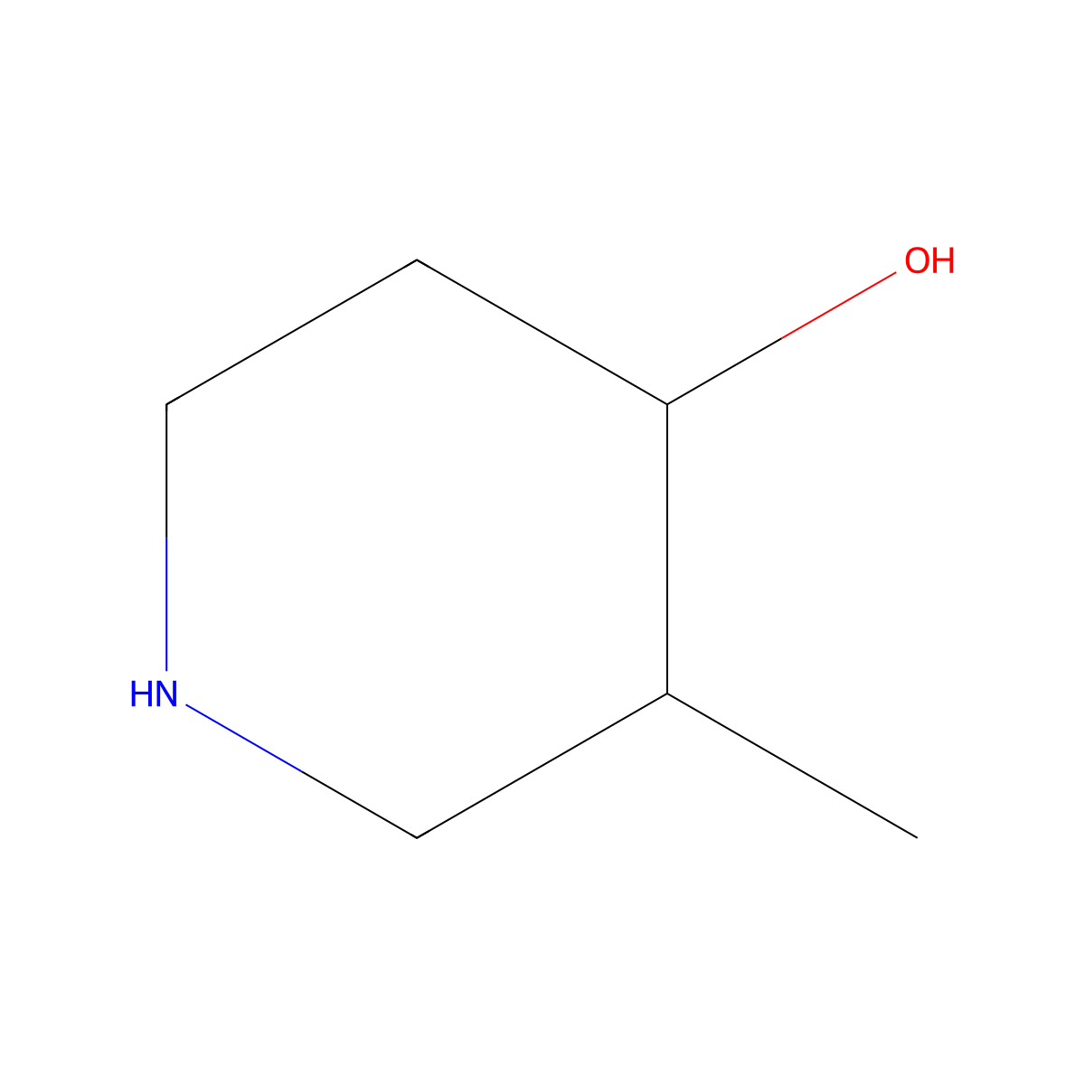 (3S,4S)-3-methylpiperidin-4-ol molecular structure, CAS 373603-76-0