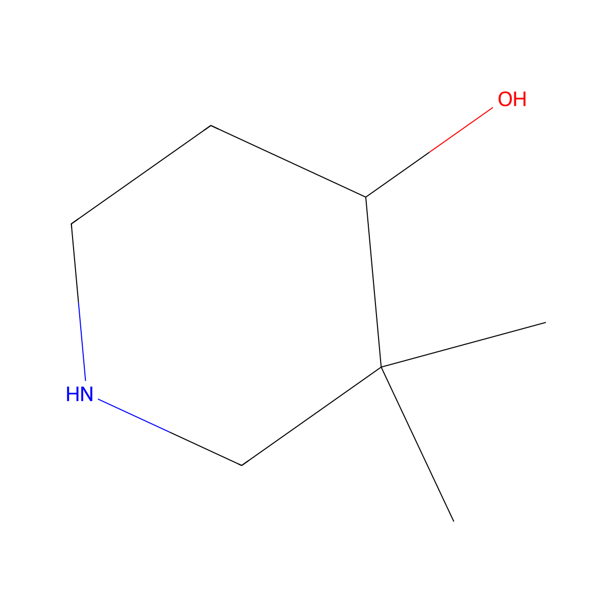 3,3-Dimethylpiperidin-4-ol molecular structure, CAS 373603-88-4