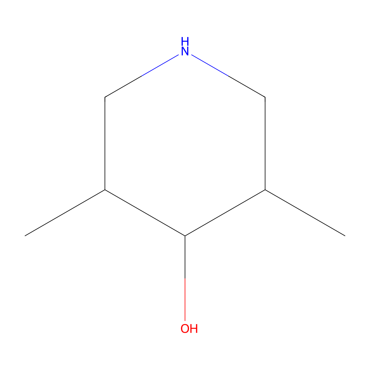 3,5-Dimethylpiperidin-4-ol molecular structure, CAS 373603-93-1