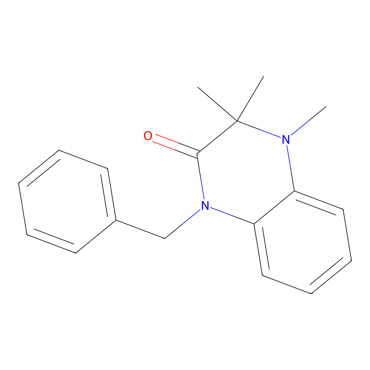1-Benzyl-3,3,4-trimethylquinoxalin-2-one molecular structure, CAS 373611-82-6