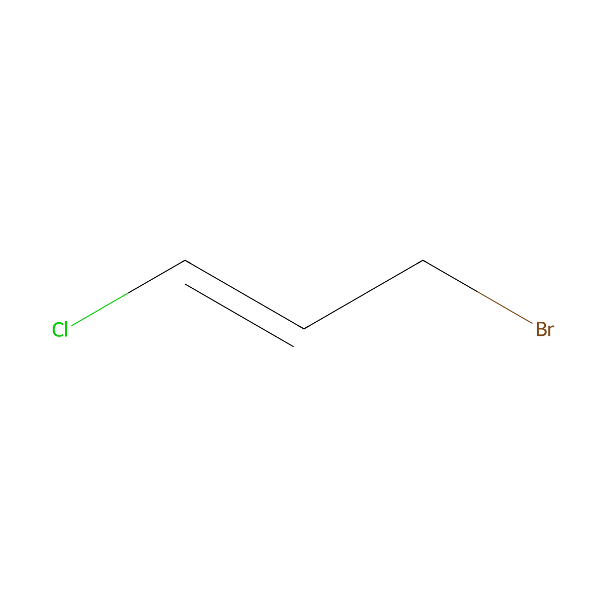 1-Propene, 3-bromo-1-chloro- molecular structure, CAS 3737-00-6