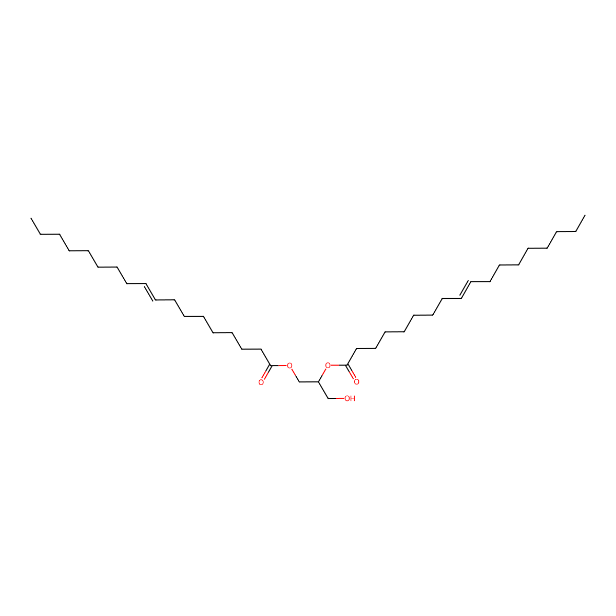 (+)-1,2-Dioleoylglycerol (18:1) molecular structure, CAS 3738-74-7