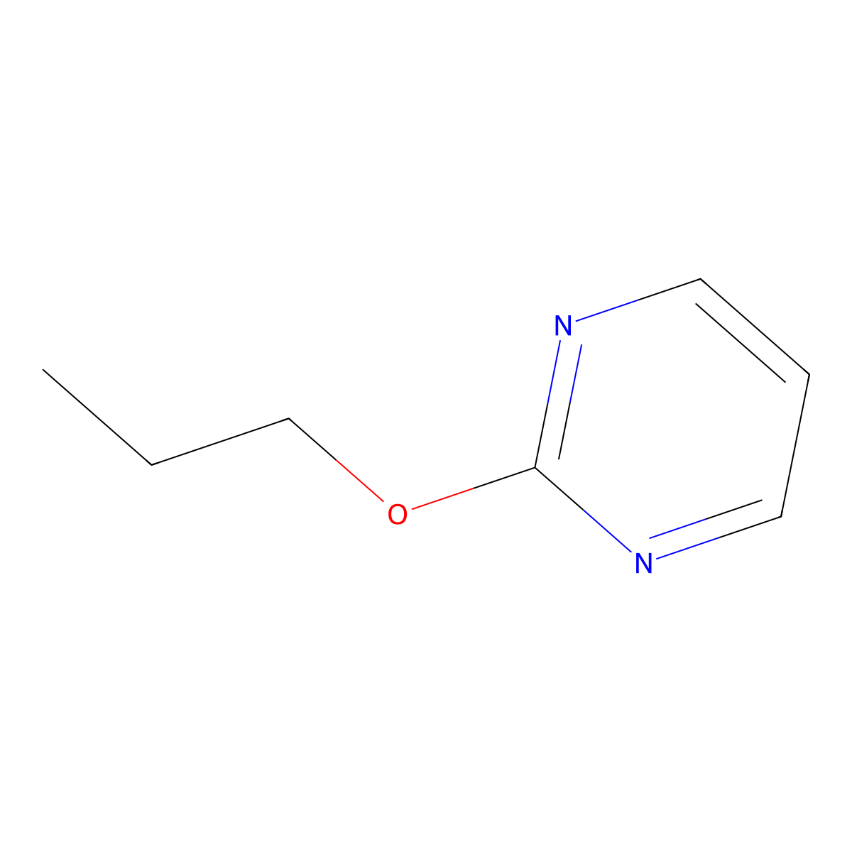 2-Propoxypyrimidine molecular structure, CAS 3739-79-5