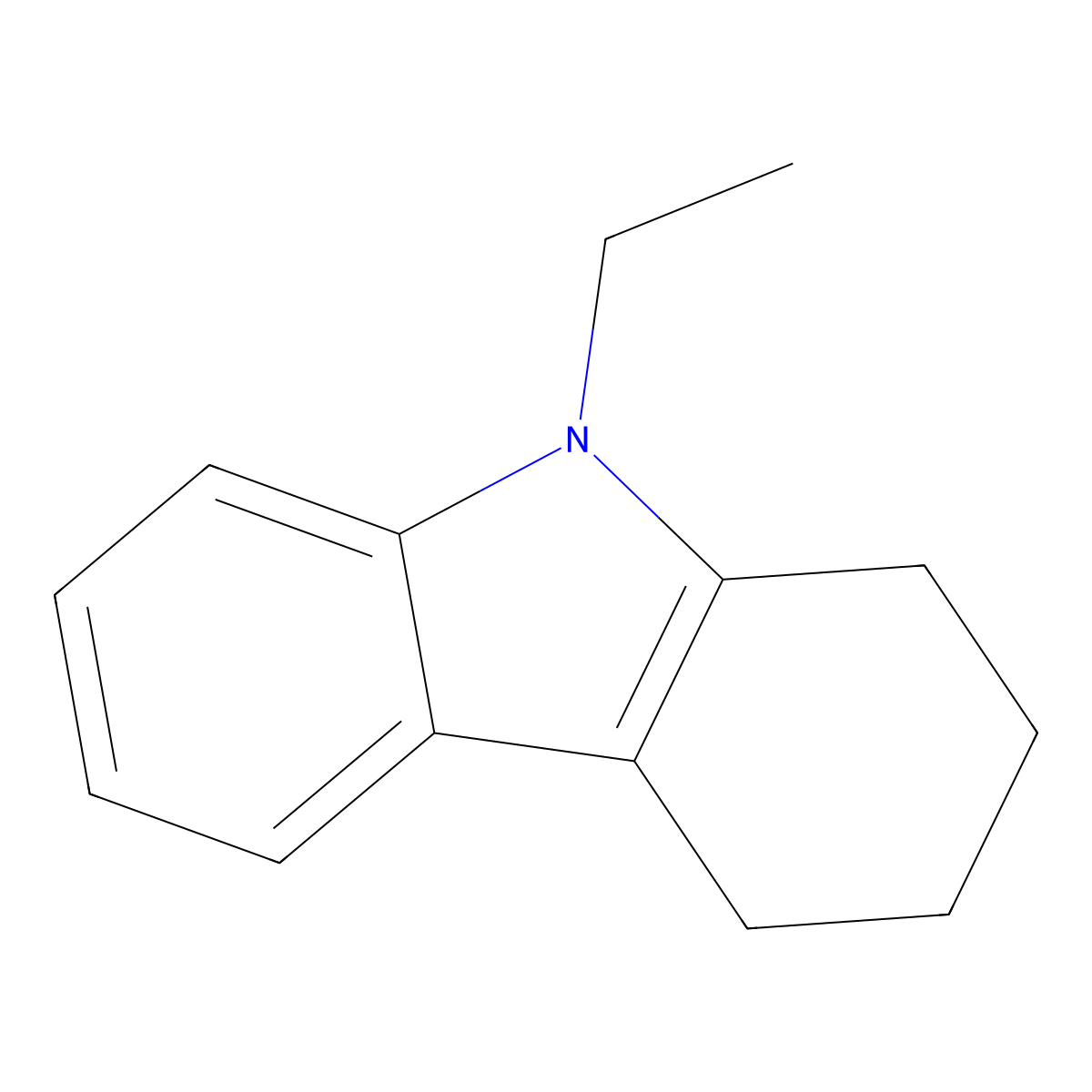 N-ethyl-tetrahydrocarbazole molecular structure, CAS 37391-52-9