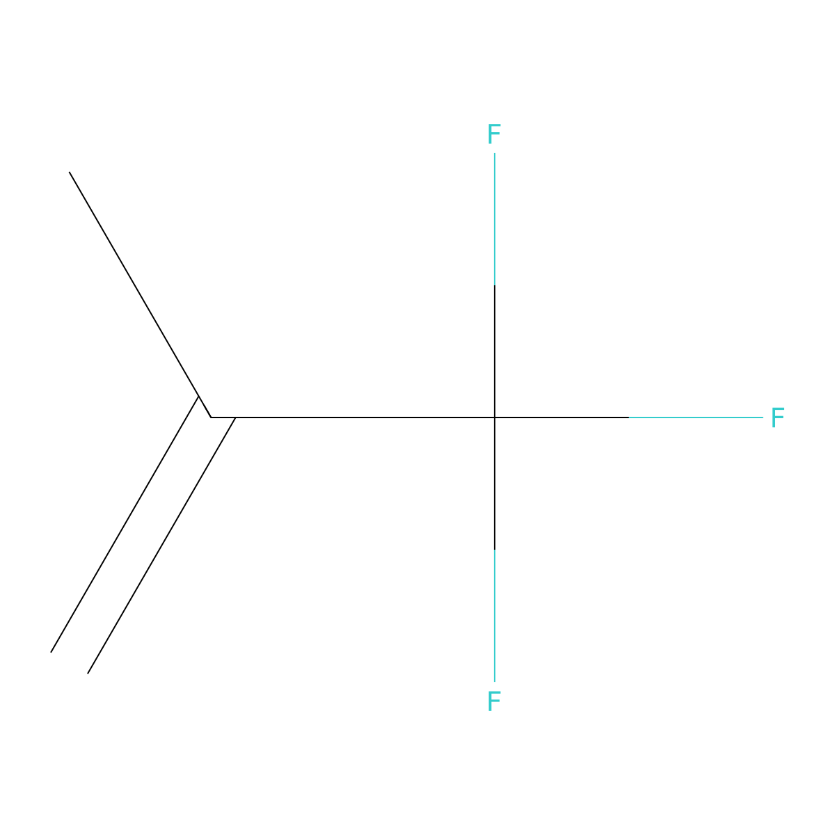 2-(Trifluoromethyl)propene molecular structure, CAS 374-00-5