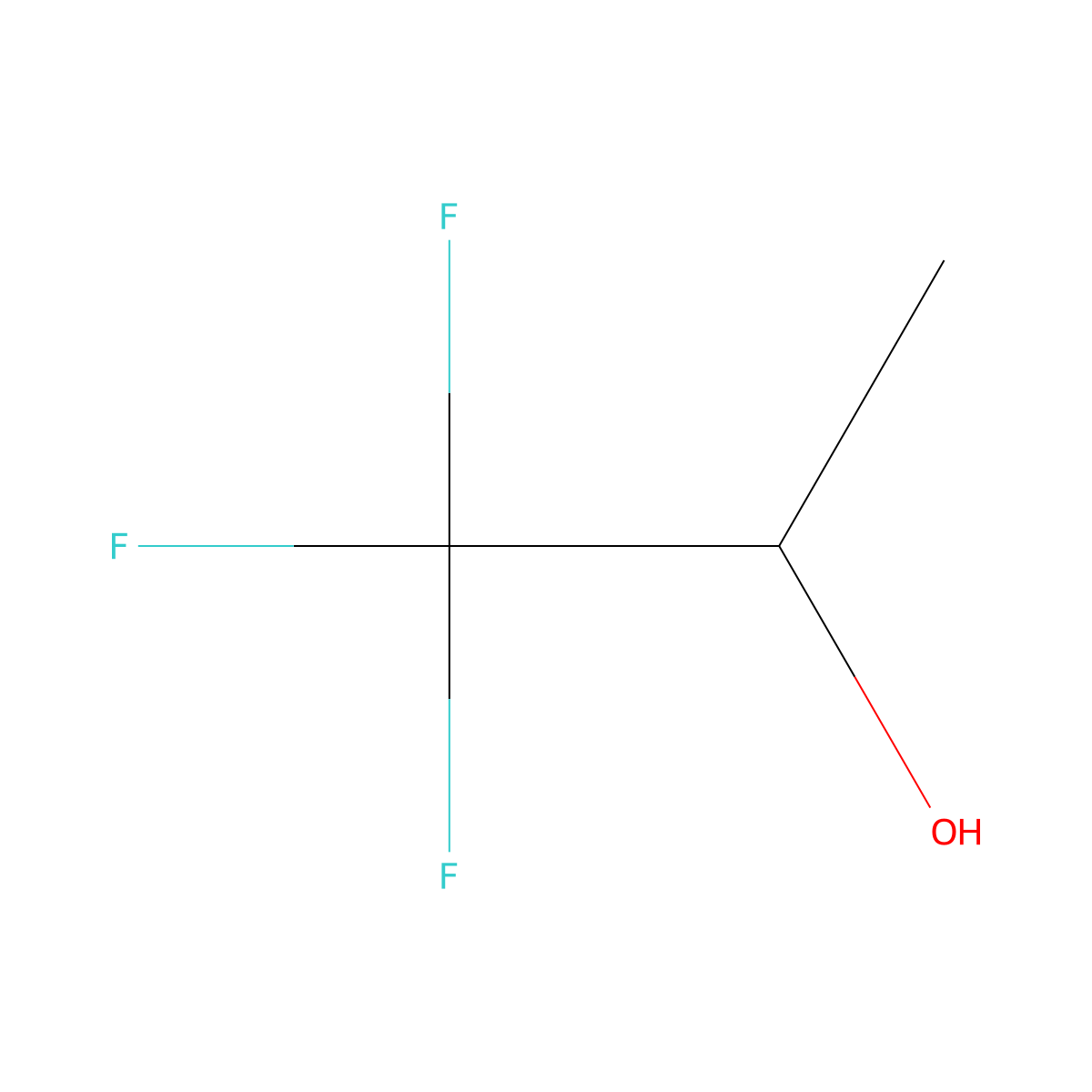 1,1,1-Trifluoro-2-propanol molecular structure, CAS 374-01-6