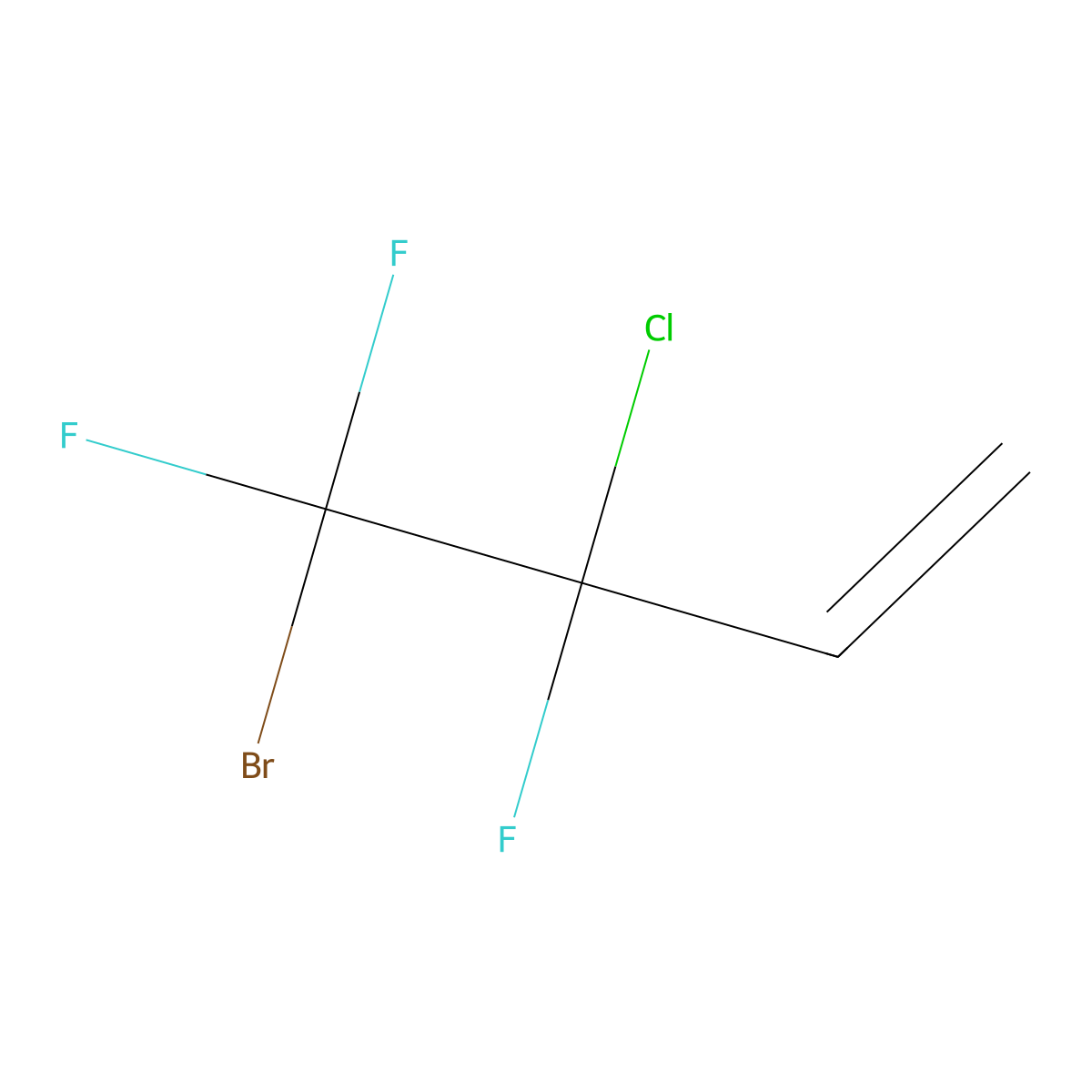 4-Bromo-3-chloro-3,4,4-trifluorobut-1-ene molecular structure, CAS 374-25-4
