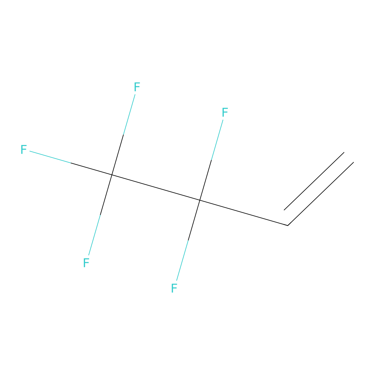 3,3,4,4,4-Pentafluorobut-1-ene molecular structure, CAS 374-27-6