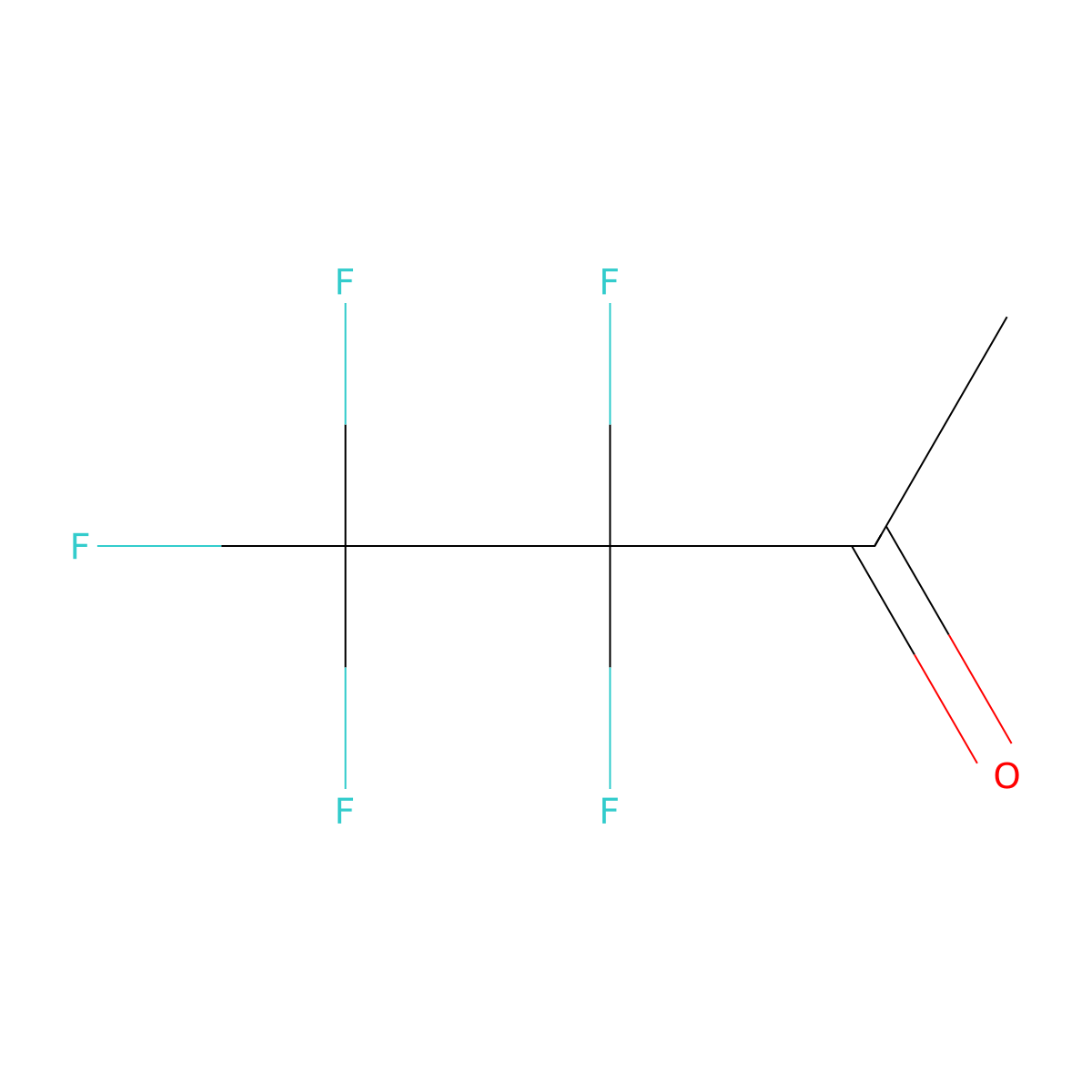 3,3,4,4,4-Pentafluorobutan-2-one molecular structure, CAS 374-41-4
