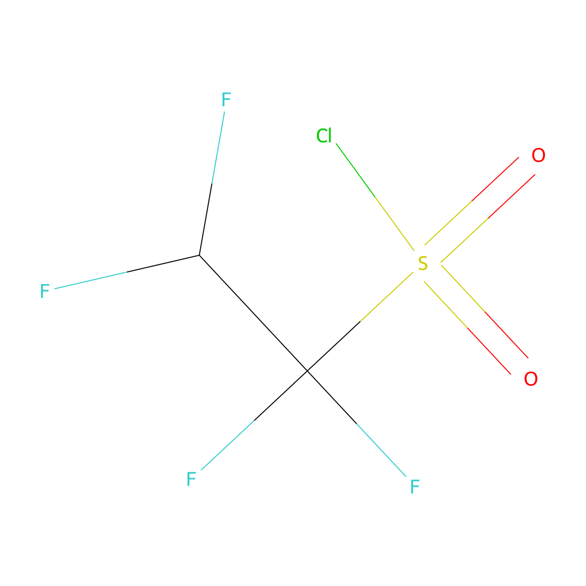 Ethanesulfonyl chloride, 1,1,2,2-tetrafluoro- molecular structure, CAS 374-42-5