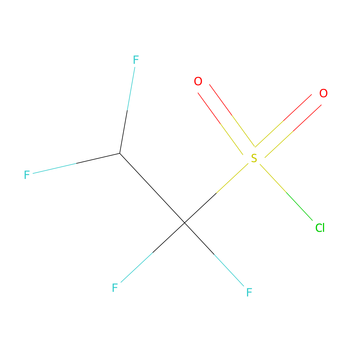 Ethanesulfonyl chloride, 1,1,2,2-tetrafluoro- molecular structure, CAS 374-42-5