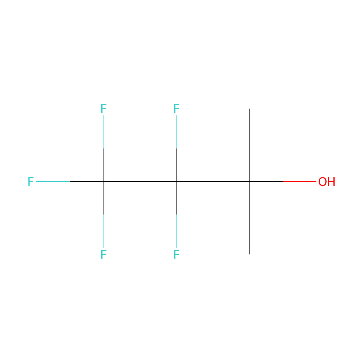 3,3,4,4,4-Pentafluoro-2-methylbutan-2-ol molecular structure, CAS 374-46-9