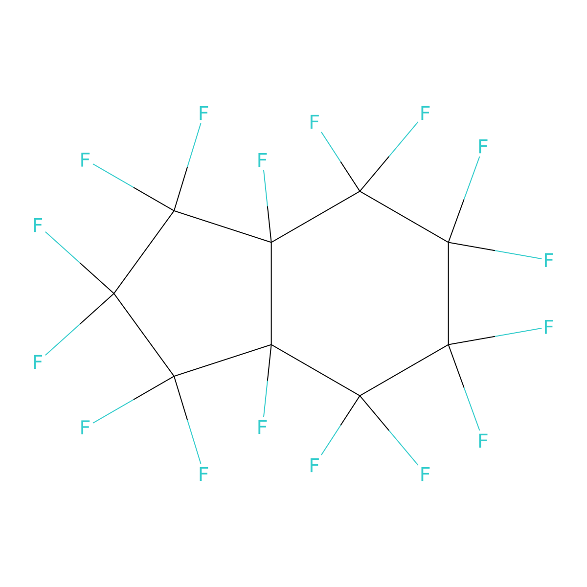 trans-Perfluorobicyclo(4,3.0)nonane molecular structure, CAS 374-80-1