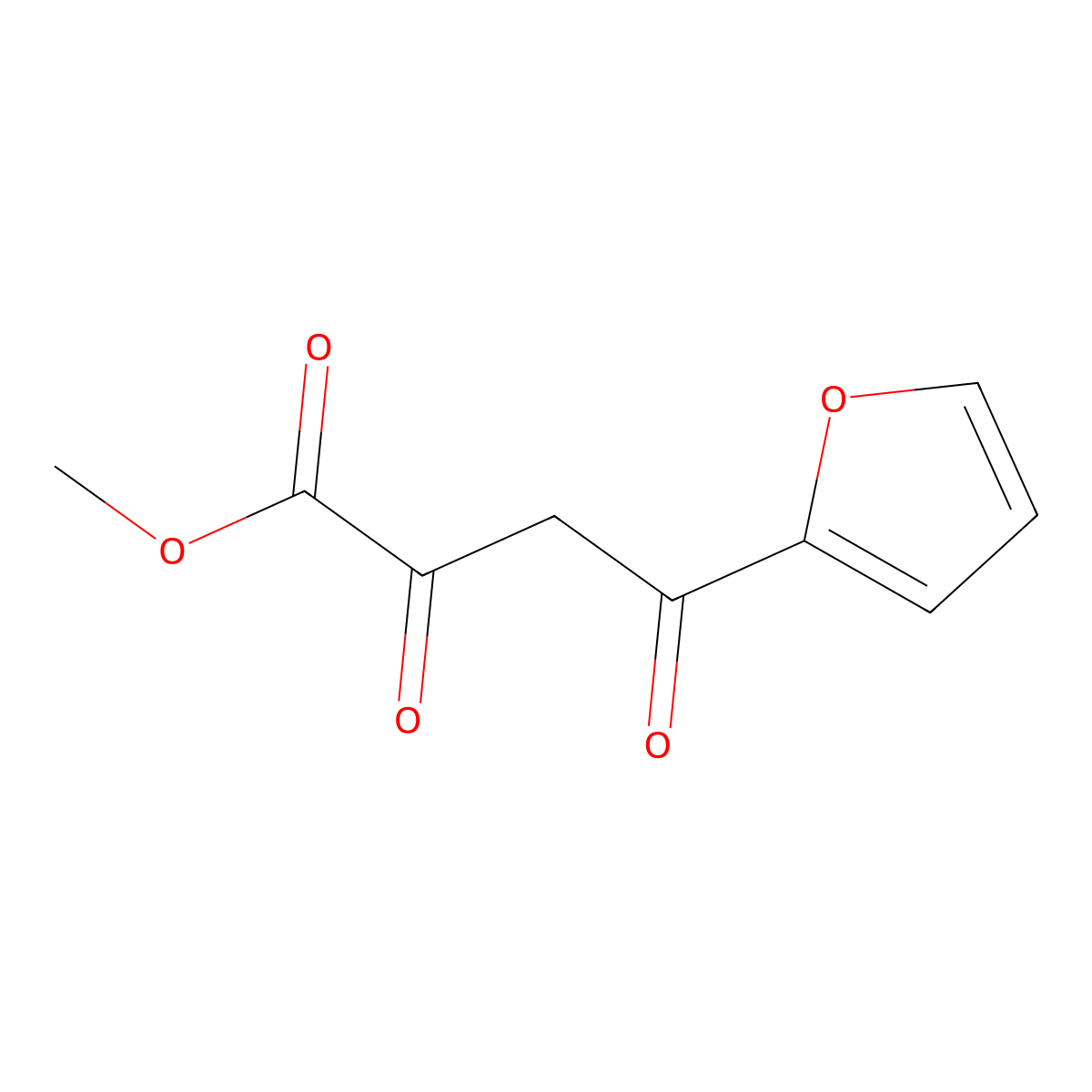 Methyl 4-(furan-2-yl)-2,4-dioxobutanoate molecular structure, CAS 374063-90-8