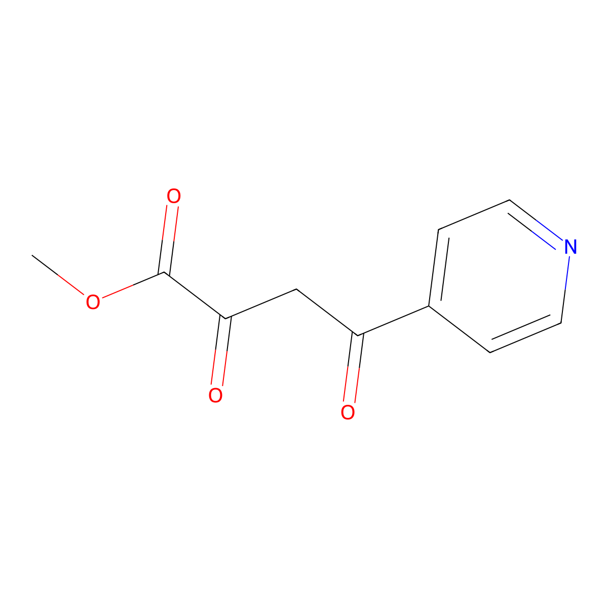 Methyl 2,4-dioxo-4-(pyridin-4-yl)butanoate molecular structure, CAS 374063-91-9